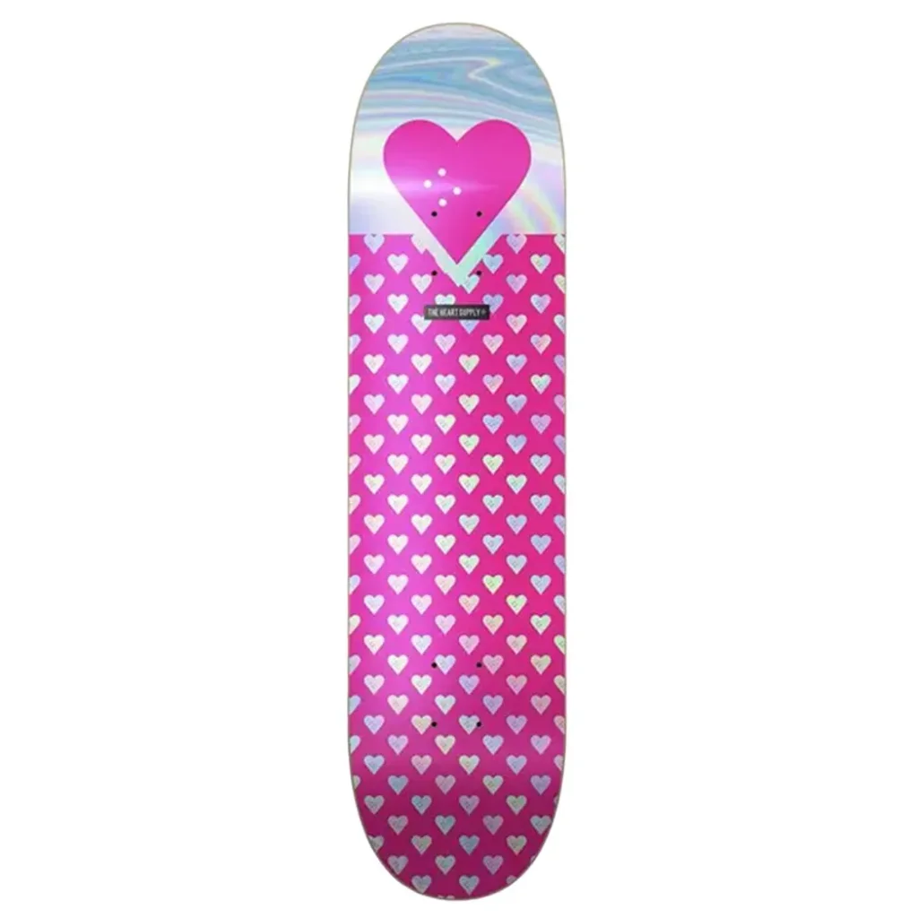 THE HEART SUPPLY Deck R7 Foil Pink Sweethearts 7.75