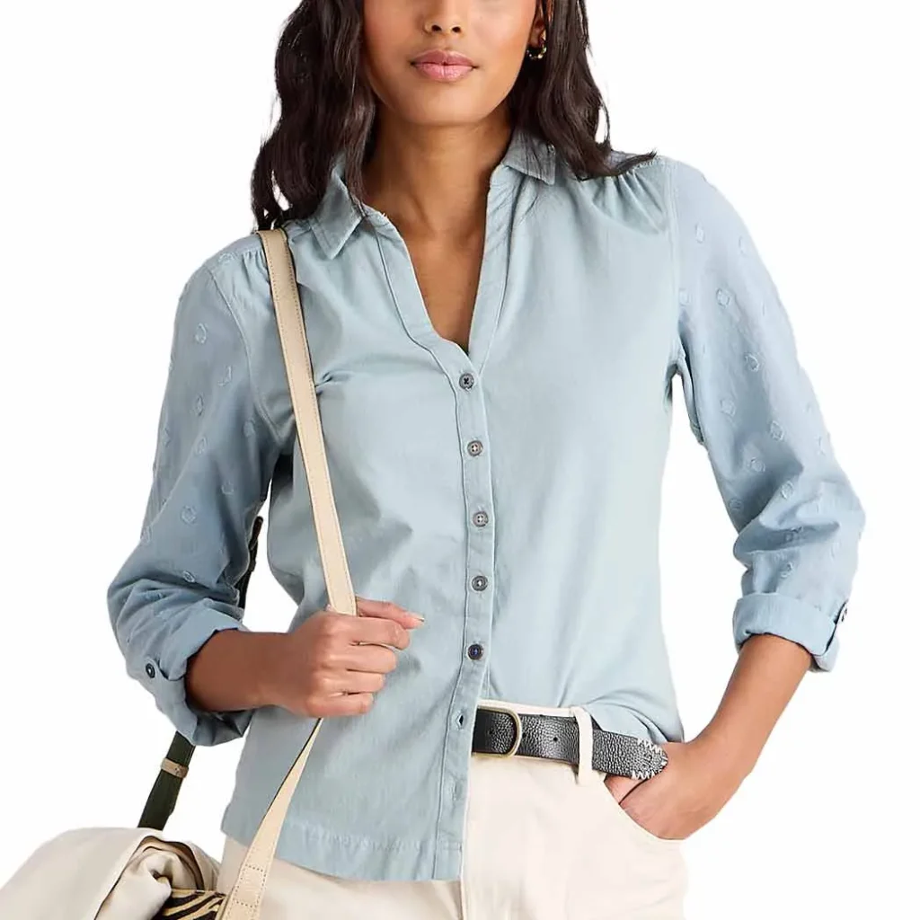 WHITE STUFF Annie Mix Jersey Shirt /dus green