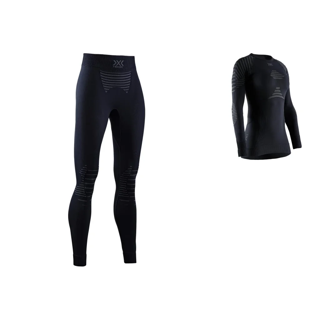 X BIONIC Invent 4.0 Pantalon W /noir gris + X BIONIC Invent 4.0 Shirt Ls W /noir gris