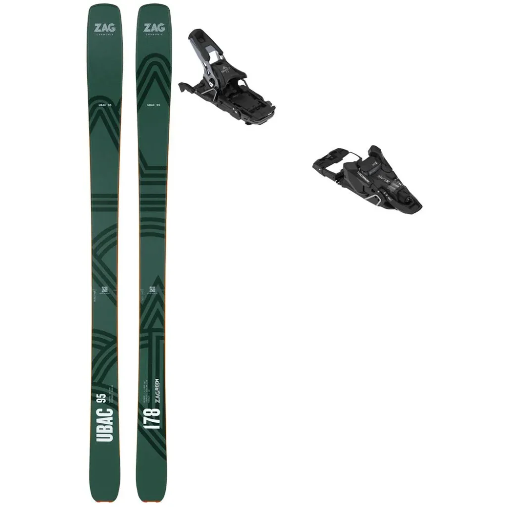 ZAG Ubac 95 + Fix SALOMON S/lab shift² 13 multinorm /noir argent met