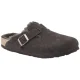 BIRKENSTOCK Boston Shearling Suede leather /fur mocca (regular)