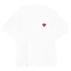 CARHARTT WIP Heart Patch T-Shirt S/s W /white red