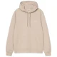 CARHARTT WIP Hooded Script Embroidery Sweat /fleur de sel blanc