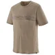 PATAGONIA Cap Cool Merino Blend Graphic Shirt /strata bandes seabird gris