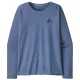 PATAGONIA Cap Cool Daily Graphic L/s Chemise lands w /driftways current bleu x-dye