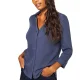 WHITE STUFF Annie Jersey Shirt /fr marine