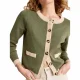 WHITE STUFF Charlotte Cardi /kaki vert