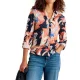 WHITE STUFF Annie Printed Sparkle Shirt /marine pr