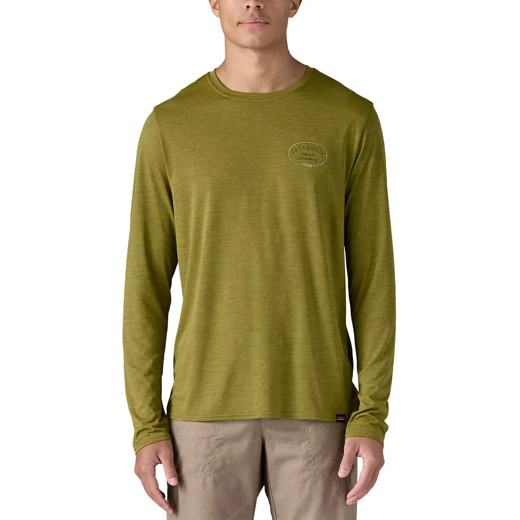 PATAGONIA Cap Cool Daily Graphic L/s Shirt Lands /clean climb roots graze green