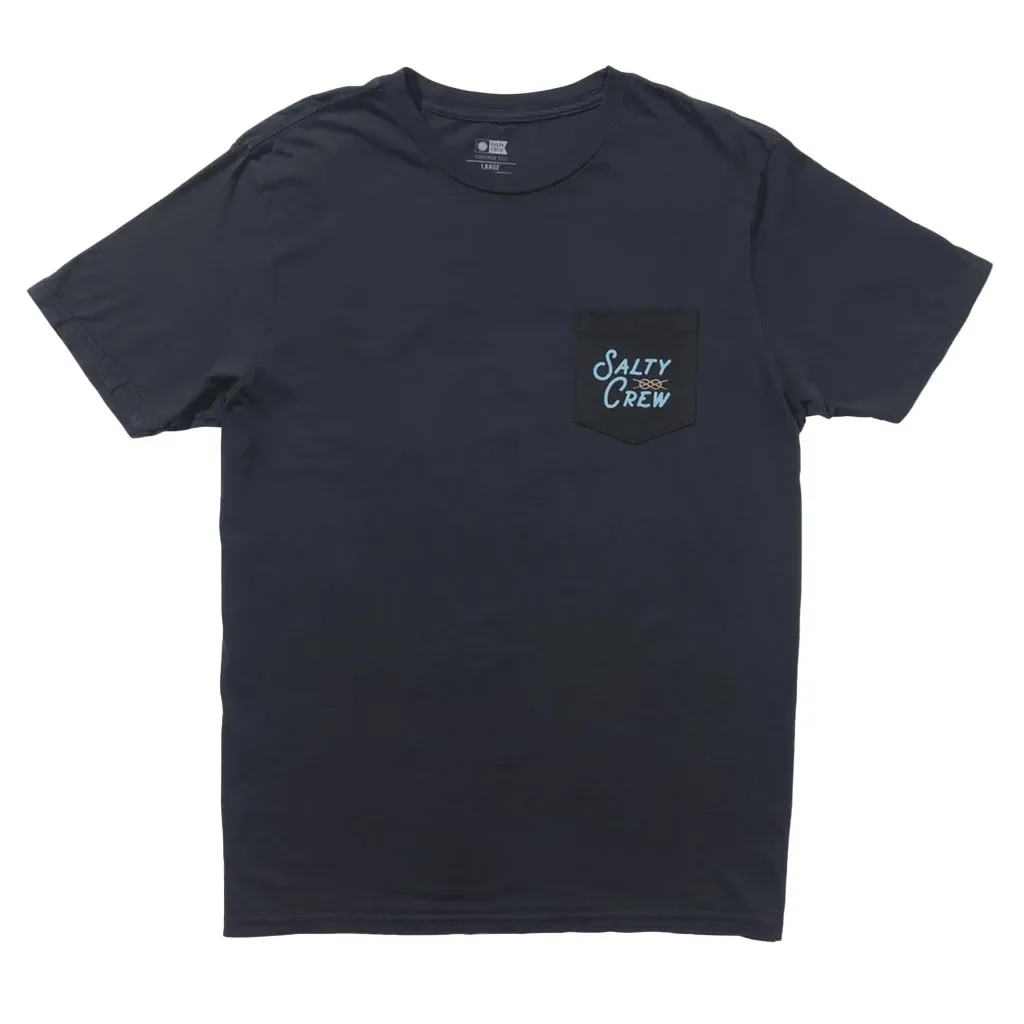 SALTY CREW Splice Vintage Pocket Tee /vintage noir