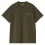 CARHARTT-WIP Script Embroidery S/s T-Shirt /turtle air pink
