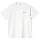 CARHARTT-WIP Script Embroidery S/s t-Chemise /blanc noir
