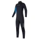 MYSTIC Star Fullsuit 3/2mm back zip flatlock kids /noir