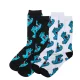 SANTA CRUZ Multi Hand Sock T42-45 /noir blanc x2