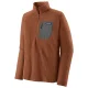 PATAGONIA R1 Air Zip Neck /robin marron