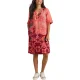 WHITE STUFF June Linen Dress /rouge multi