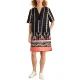 WHITE STUFF June Linen Dress /noir motif