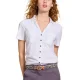 WHITE STUFF Annie Ss Embroidered Shirt /brillant blanc