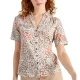 WHITE STUFF Annie Ss Jersey Shirt /grey print