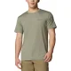 COLUMBIA Kwick Hike Back Graphic Ss Tee /stone vert chiné linear view multi