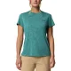 COLUMBIA Bluebird Canyon Ss Crew W /river bleu popflorid jacquard