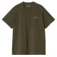 CARHARTT-WIP Script Embroidery S/s t-Chemise /turtle air rose