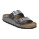 BIRKENSTOCK Arizona Birko-Flor /metallic noir (narrow)