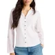 WHITE STUFF Annie Mix Jersey Shirt /pale ivory
