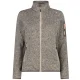 CMP Femme Knitted Melange Fleece Veste /sabbia terra