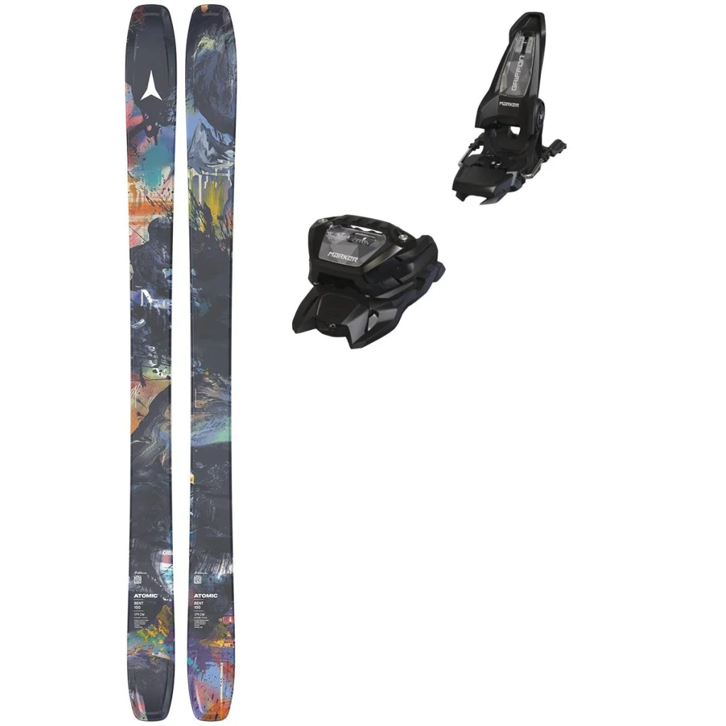 ATOMIC Bent 100 /multicolor + Fix MARKER Griffon 13 MN /black