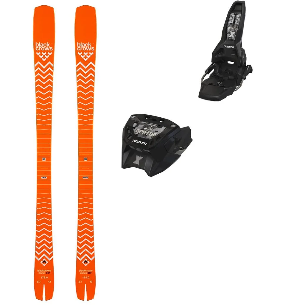 BLACK CROWS Mirus Cor /orange + Fix MARKER Griffon X 13 /graphite black