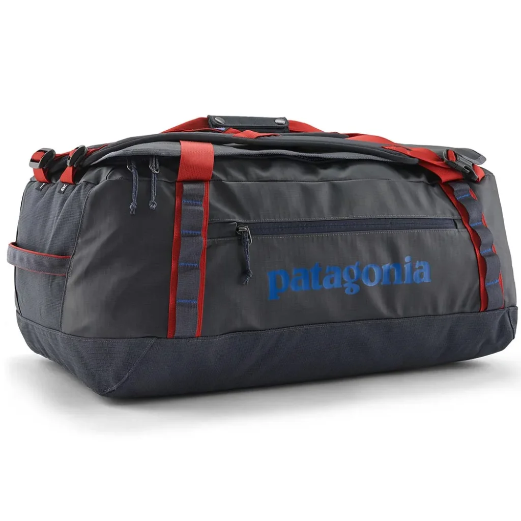 PATAGONIA Black Hole Duffel 55L /smolder blue amanita red