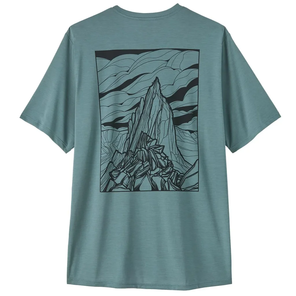 PATAGONIA Cap Cool Daily Shirt Cloud Crag /bleu sage clair bleu sage x-dye