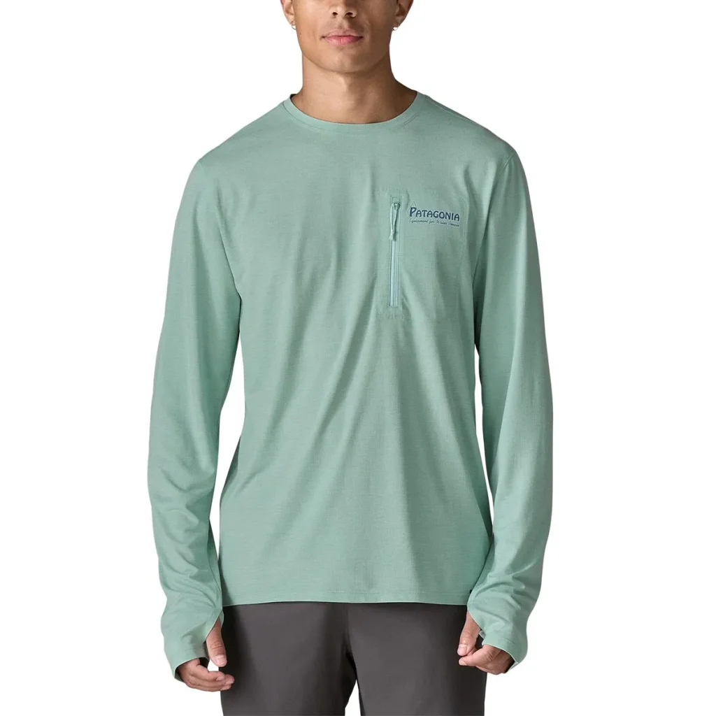 PATAGONIA Cap Cool Sun L/s Shirt W /thermal blue thin ice x-dye