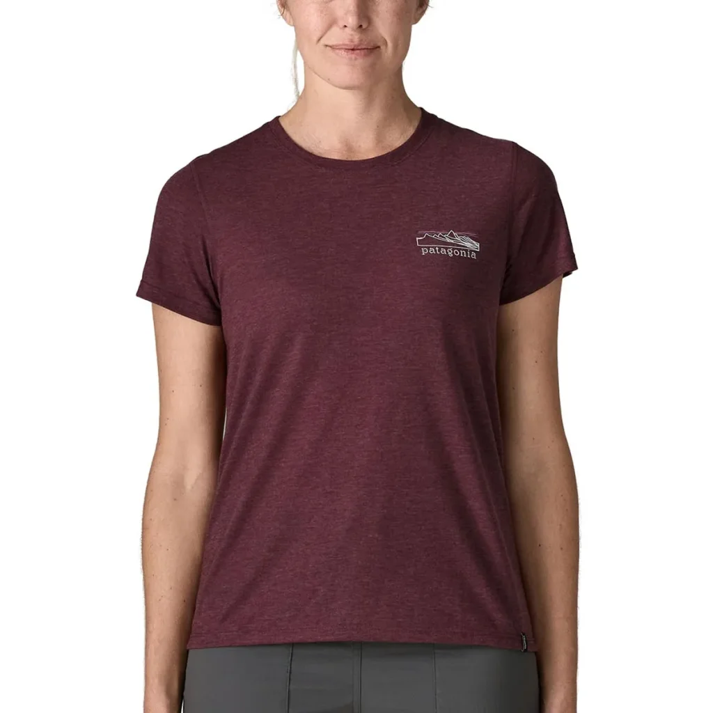 PATAGONIA Cap Cool Trail Shirt Stratapeaks W /berry fig