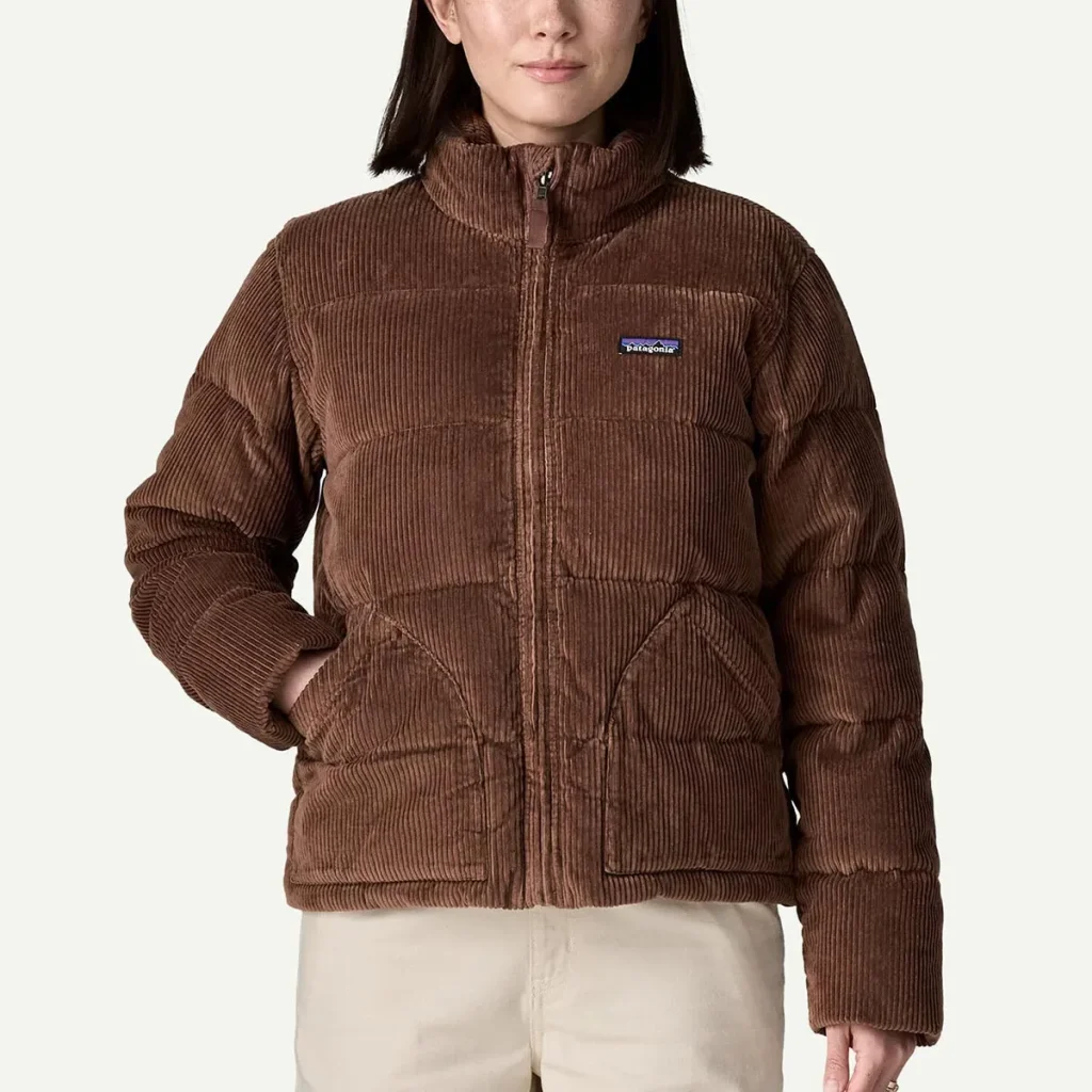 PATAGONIA Cord Fjord Veste W /bern marron