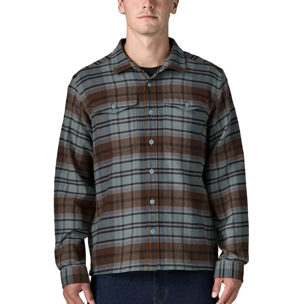 PATAGONIA Fjord Flannel Shirt /rising storm blue sage