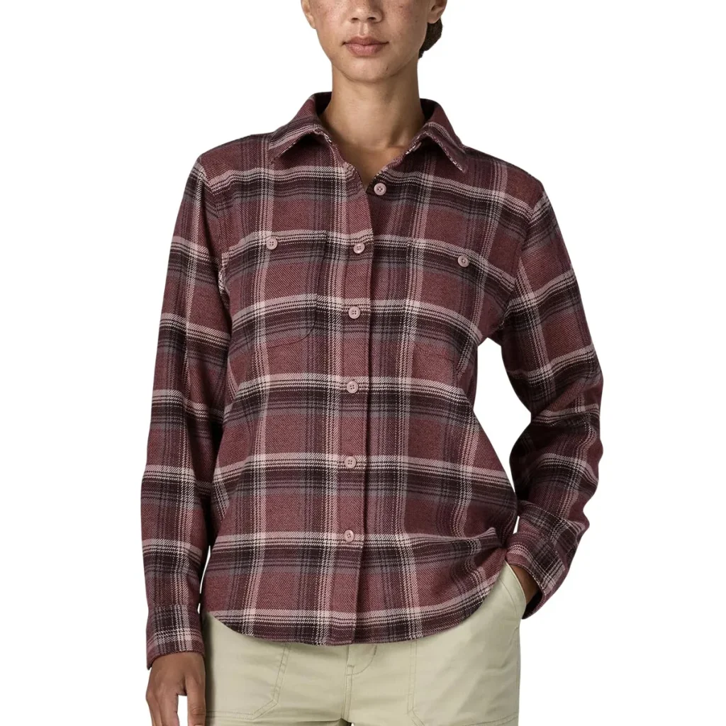 PATAGONIA Fjord Flannel Shirt W /cozy cabin berry fig