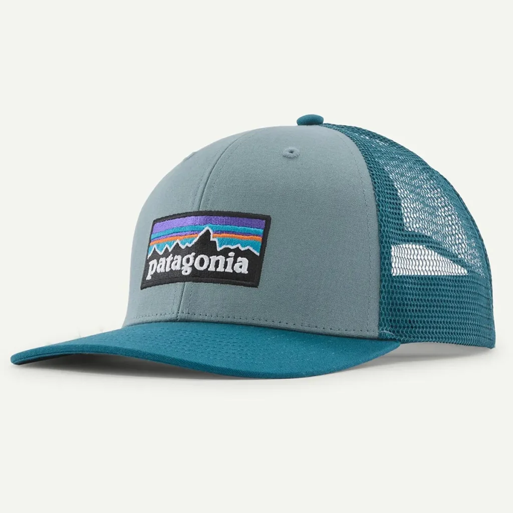PATAGONIA P-6 Logo Trucker Hat /blue sage