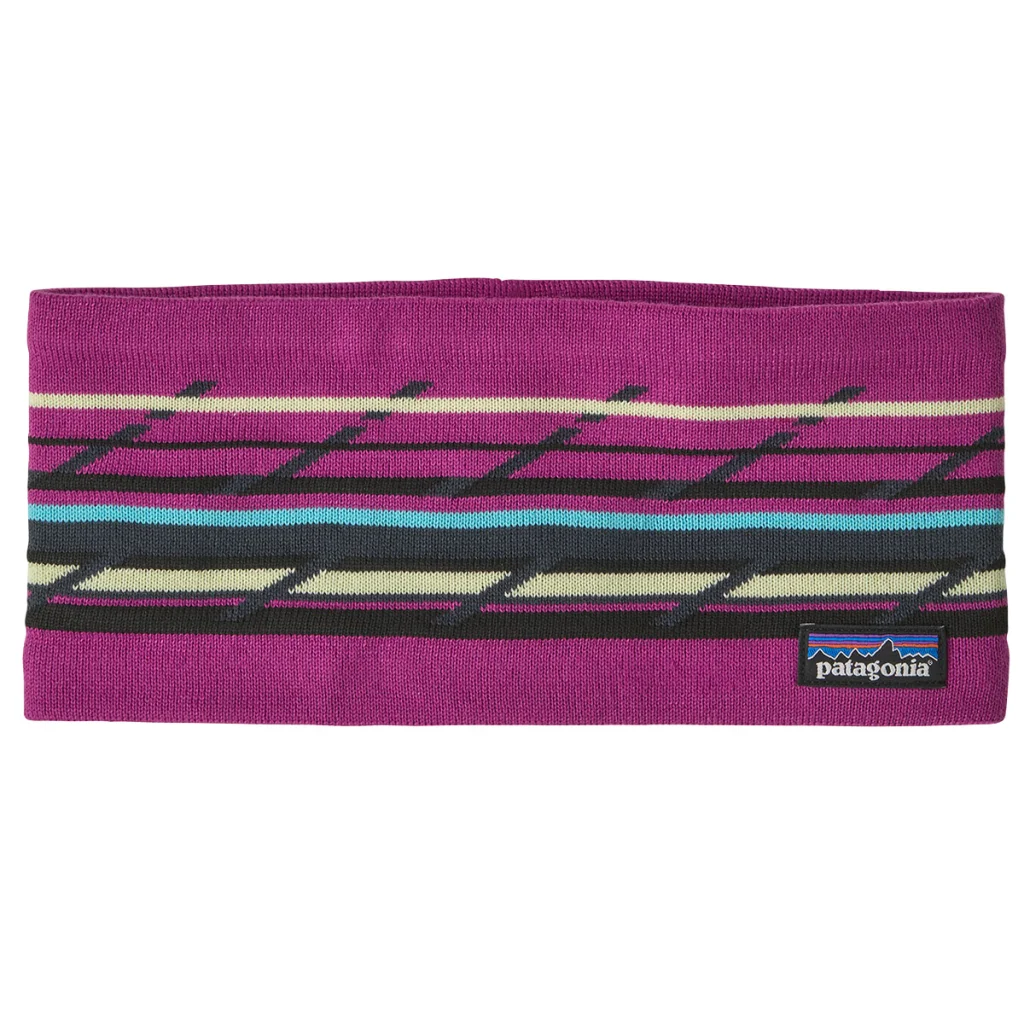 PATAGONIA Powder Town Headband /mountain minded geo amaranth rose