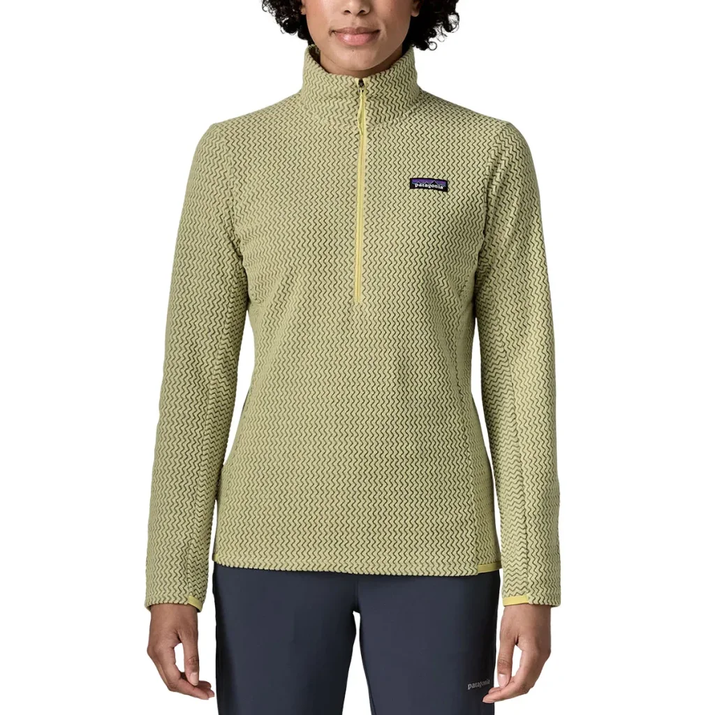 PATAGONIA R1 Air Zip Neck W /vellum green