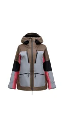 PEAK PERFORMANCE Vertical Gore-Tex Pro 3L Shell Veste W /terrain brun lt gris + PEAK PERFORMANCE Anima Hipe 2L Insulated Shell Pantalon W /noir
