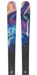 NORDICA Unleashed 98 CA /bleu orange + Fix MARKER 11.0 TP /noir anthracite - NORDICA