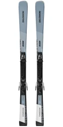 SALOMON S/max 10 + fix m11 gw l80 /chiné bleu noir