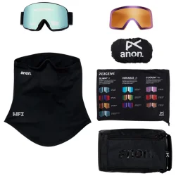 ANON M6 Goggles cat2+1 + Bonus Lens + MFI Face Mask /black /perceive variable blue - ANON