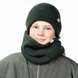 BARTS Kinabalu Beanie Kids T50-53 /bottle green - BARTS