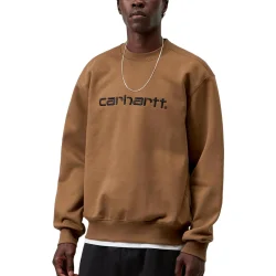 CARHARTT-WIP Carhartt Sweatshirt /wip h brown black - CARHARTT-WIP