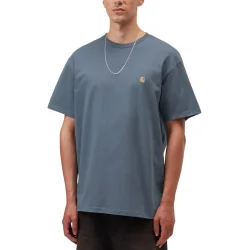 CARHARTT-WIP Chase S/s T-Shirt /icesheet gold - CARHARTT-WIP