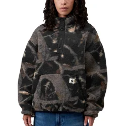 CARHARTT-WIP Elliot High Neck Liner W /camouflage feather tree noir noir - CARHARTT-WIP
