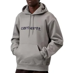 CARHARTT-WIP Hooded Carhartt Sweatshirt /shady gris foncé marine - CARHARTT-WIP